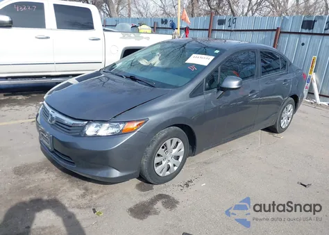 2012 Honda Civic Lx из США, поврежденный, VIN 2HGFB2F55CH600467